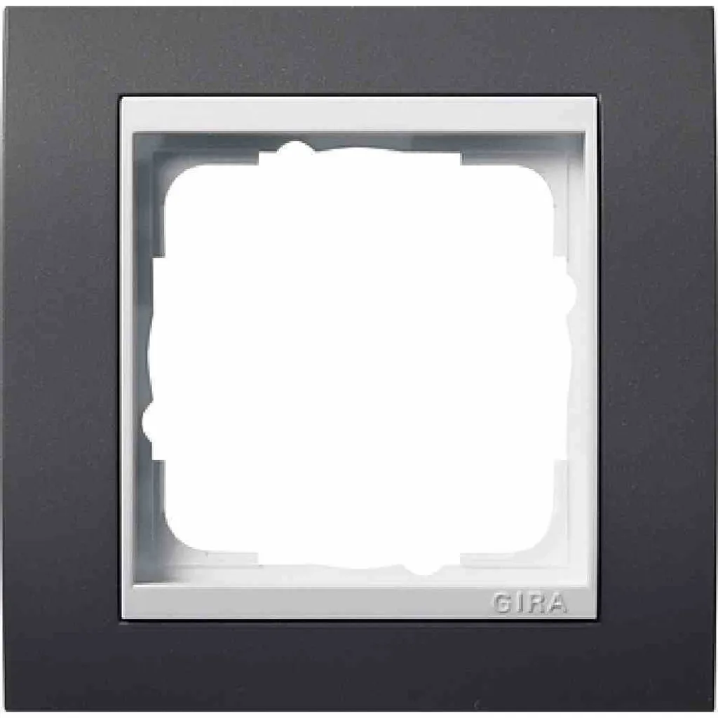 Plaque Gira Event 1 Poste Anthracite Brillant en Plastique Résistant