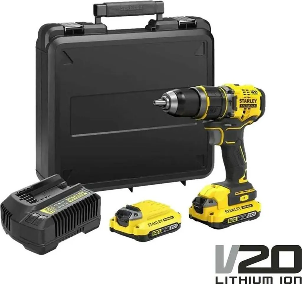 Perceuse visseuse 18V Brushless V20 Stanley Fatmax à percussion 2.0Ah - 34