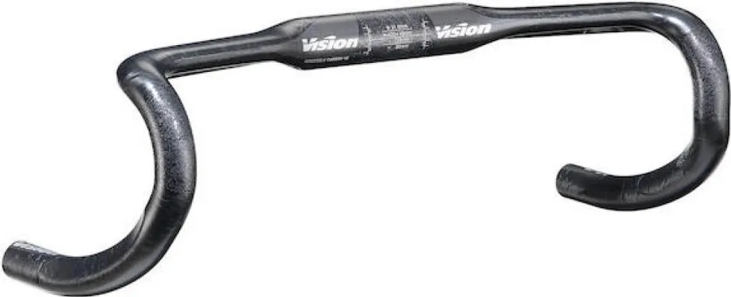 Guidon carbone ultra rigide Vision Trimax Carbon 4D 440 mm noir
