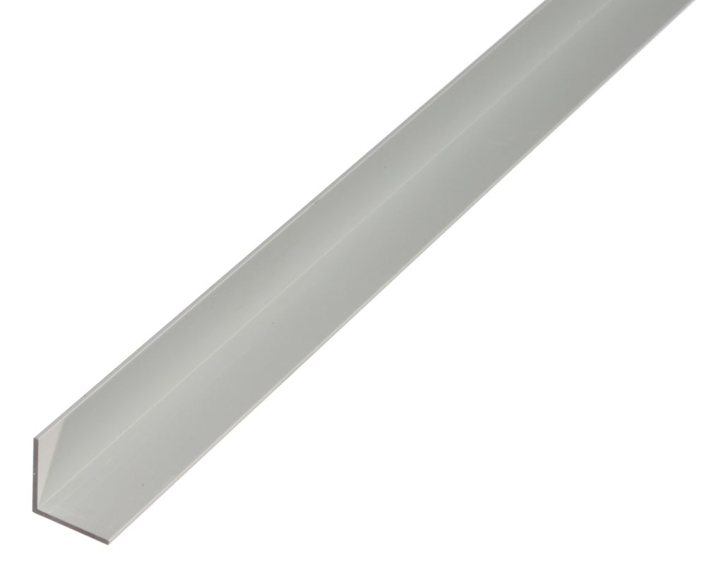 Alberts Winkelprofil | Aluminium, silberfarbig eloxiert | 1000 x 10 x 10 mm | 13er Set