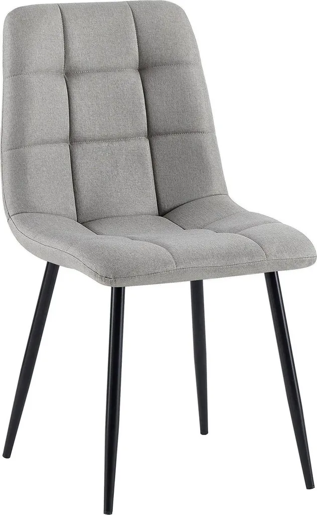 Sedia Industrial Chic Grigio Chiaro Nero Opaco | Arredo Moderno