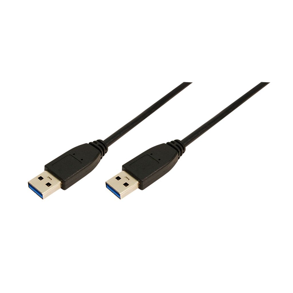 Logilink USB Kabel A -> A St/St  3.00m schwarz Image du produit 