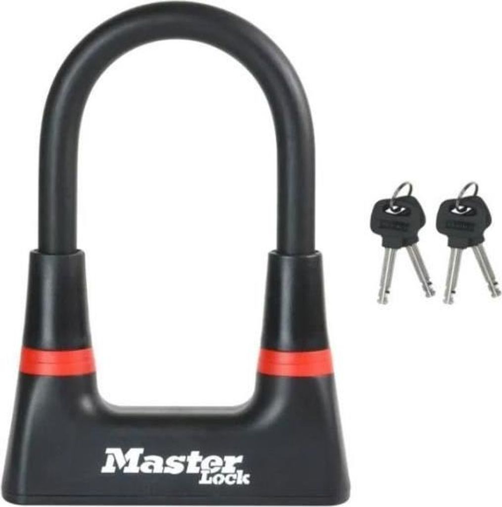 Master Lock Mini U Fahrradschloss, 14 mm Bügel, 150 mm Höhe, 80 mm Breite, Sicherheitsstufe 12