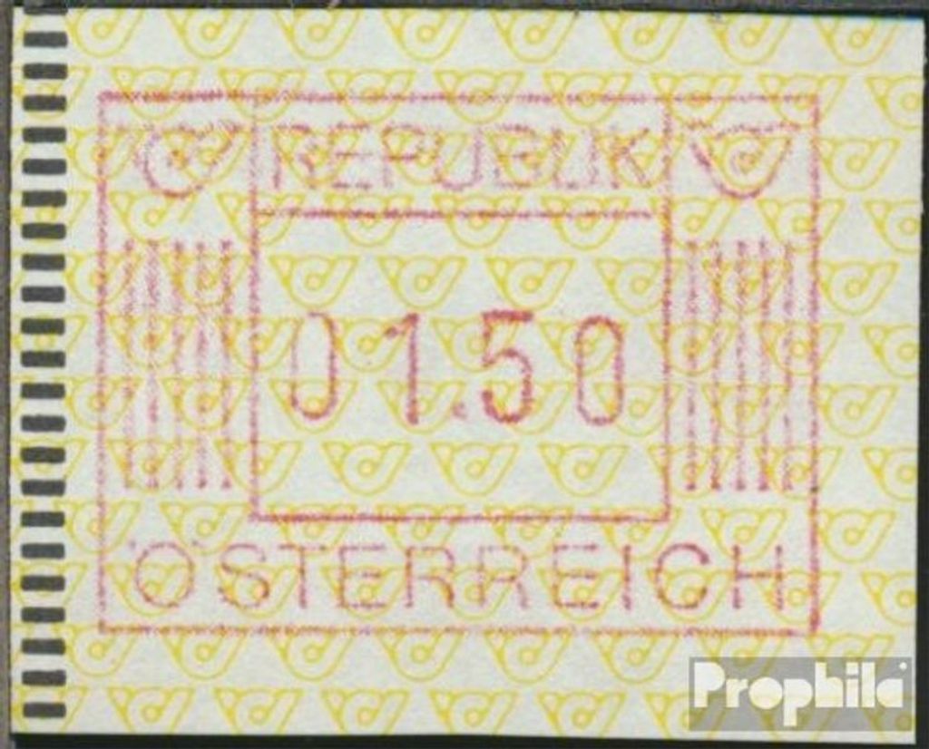 Briefmarken Österreich 1983 Mi ATM1 1.50 Nominale postfrisch Automatenmarke