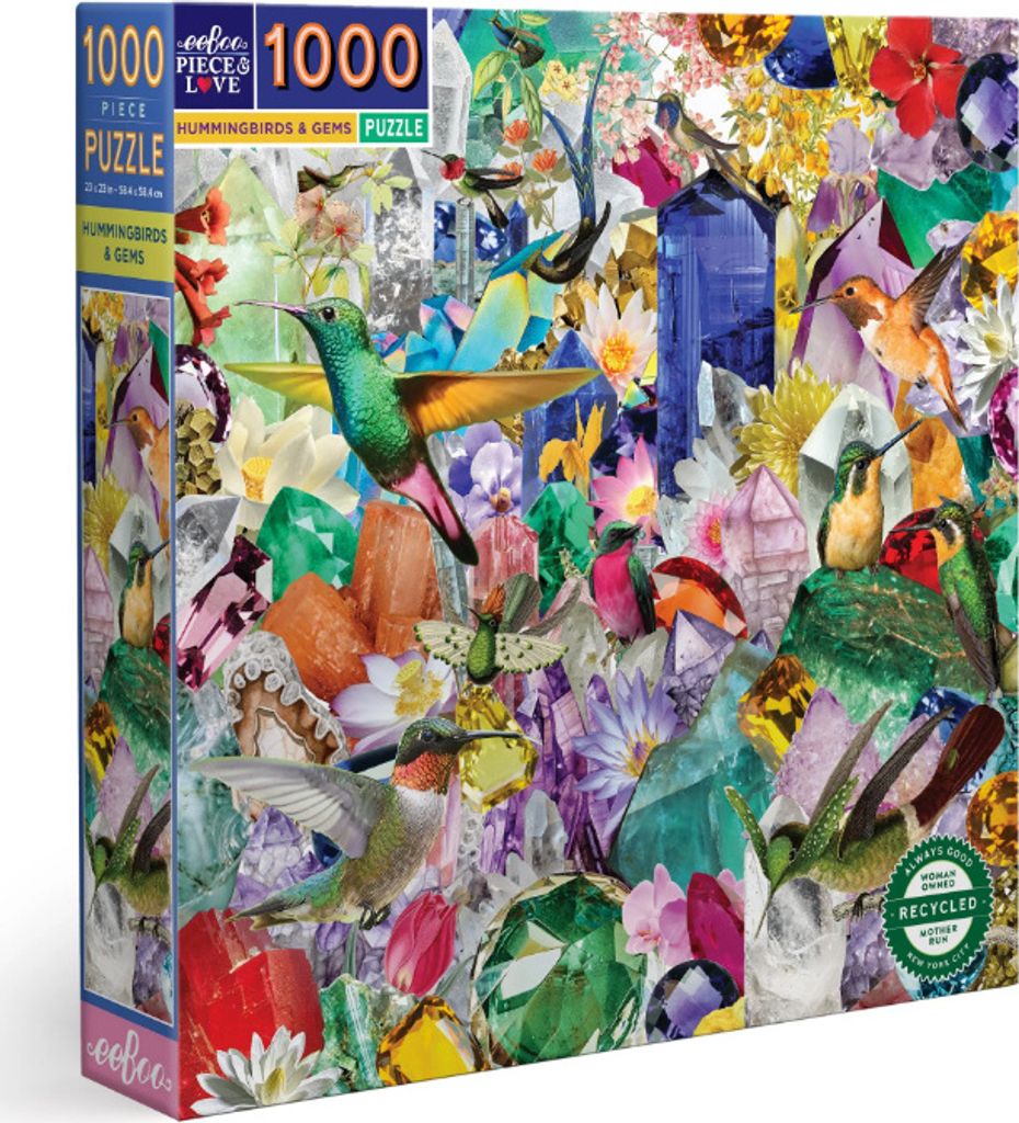 eeBoo Hummingbirds and Gems (1000)