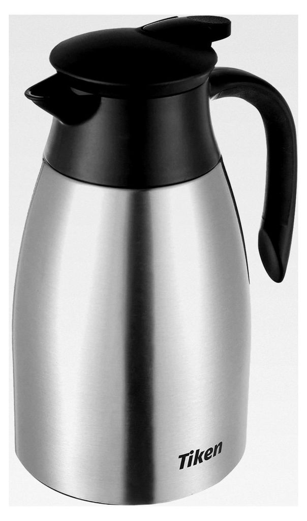 1,5 l Thermoskanne aus Edelstahl mit doppelwandiger Vakuumisolierung, silber