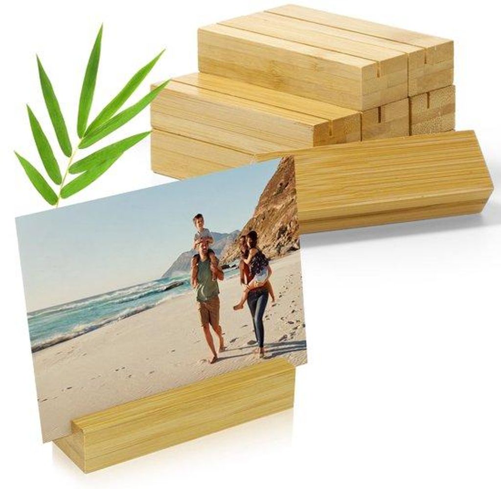 Houten Kaarthouders für Tafelnummern, 10er Set, Holz, Produktbild 