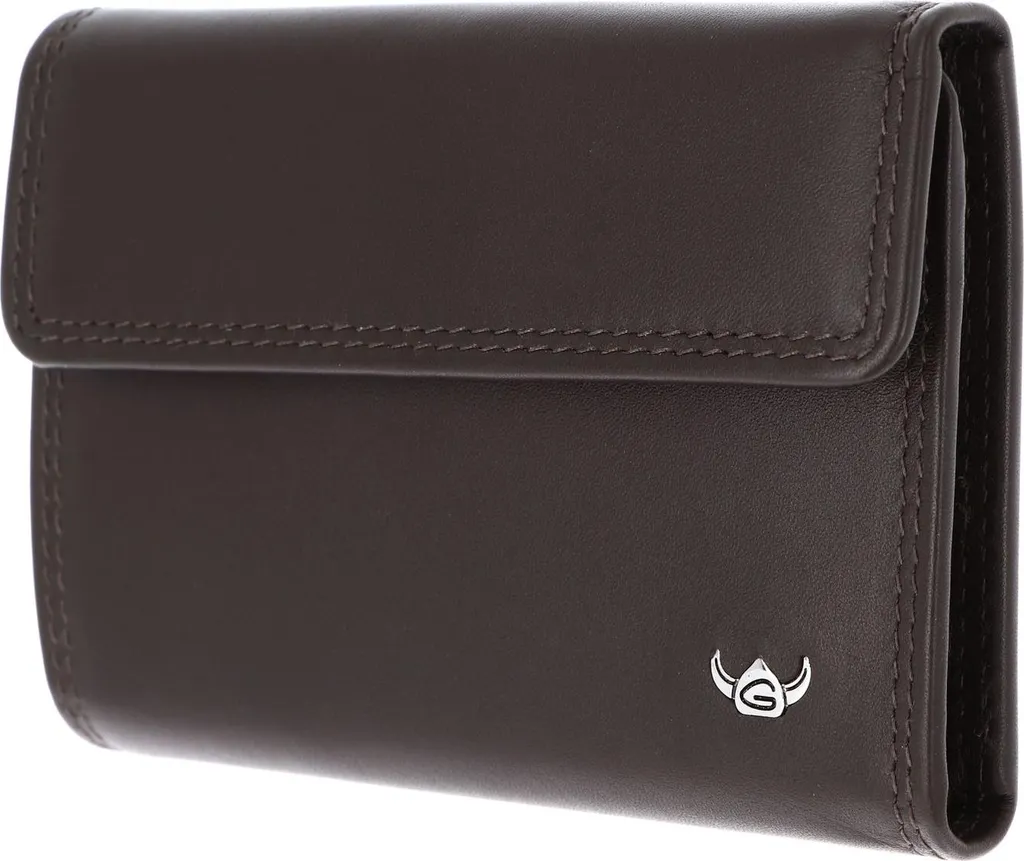 Golden Head Pelle caso chiave portafoglio Polo Schlüsseletui 5150 Dunkelbraun marrone scuro