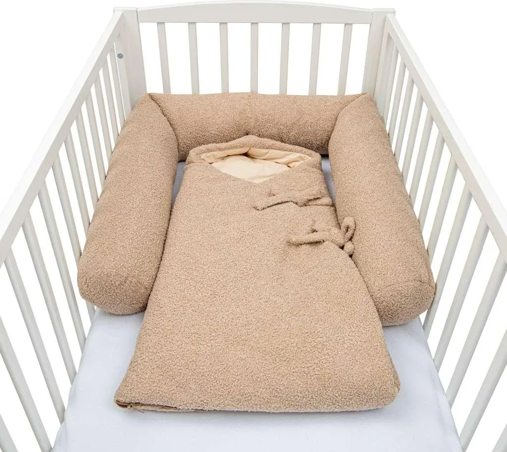 Nid d'ange naissance New Baby Teddy beige - Gigoteuse emmaillotage