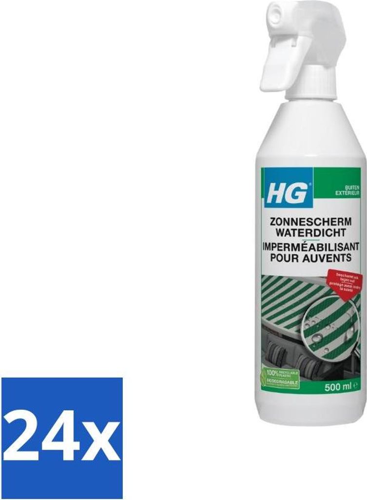 HG – Outdoor – Wasserfeste Sonnencreme – Schützt auch vor Schmutz – 500 ml - Vorteilspack - 24 Stücke