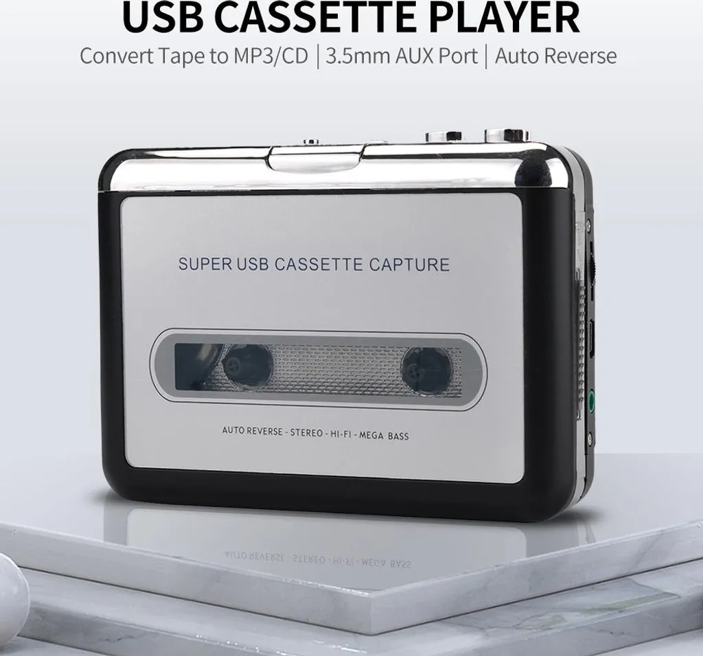 Convertir cassettes en MP3 facilement avec ce lecteur USB pour PC Mac