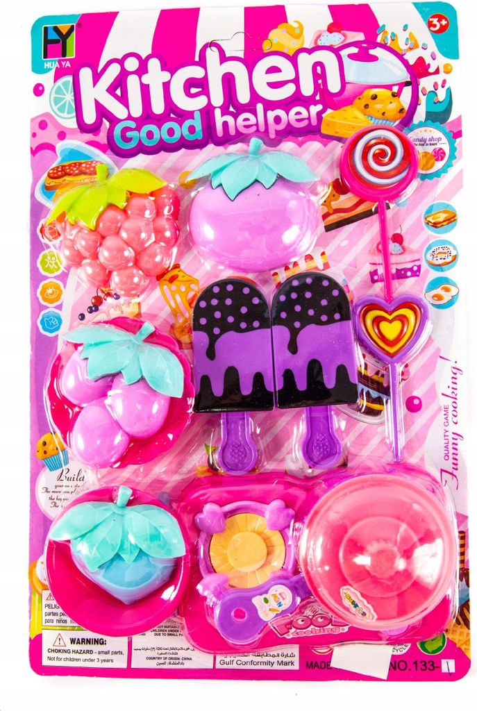 Kinderküche Zubehör Set - Spielzeug Lebensmittel Pizza & Torte - Rollenspiel Küchenspielzeug