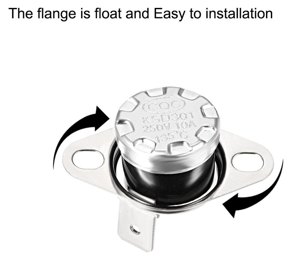 KSD301 Thermostat 135¡ãC/275¡ãF 10A N.C Einstellen der Schnappscheiben-Temperaturschalter fš¹r Mikrowelle, Backofen, Kaffeemaschine 2 Stš¹ck