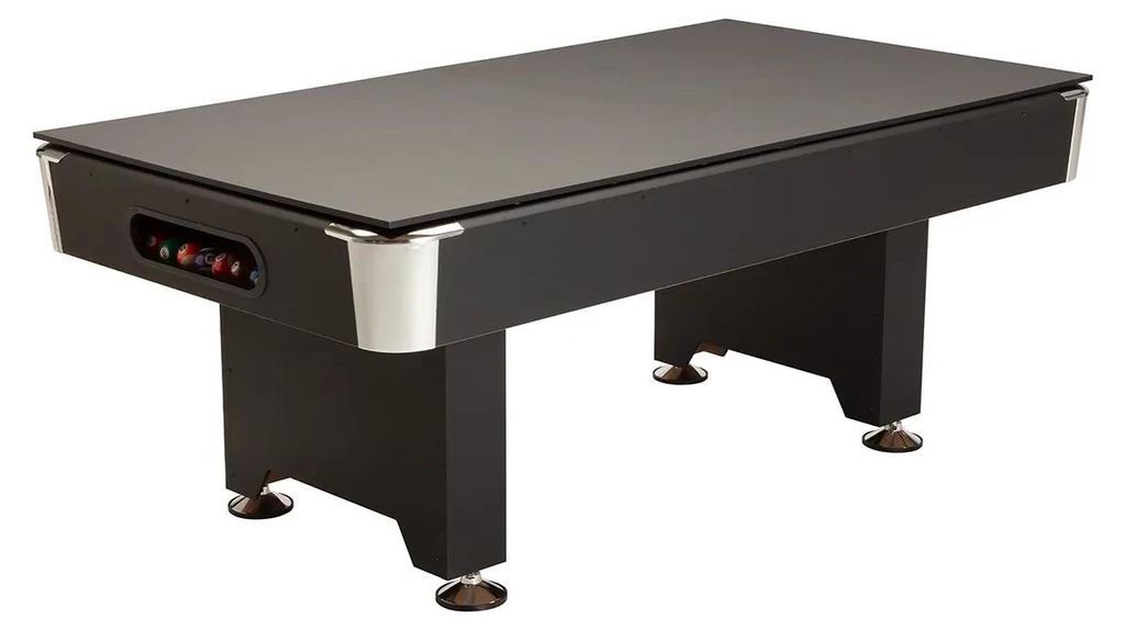 Billardtisch Abdeckplatte 7 ft San Diego Schwarz, 2-teilig Produktbild 