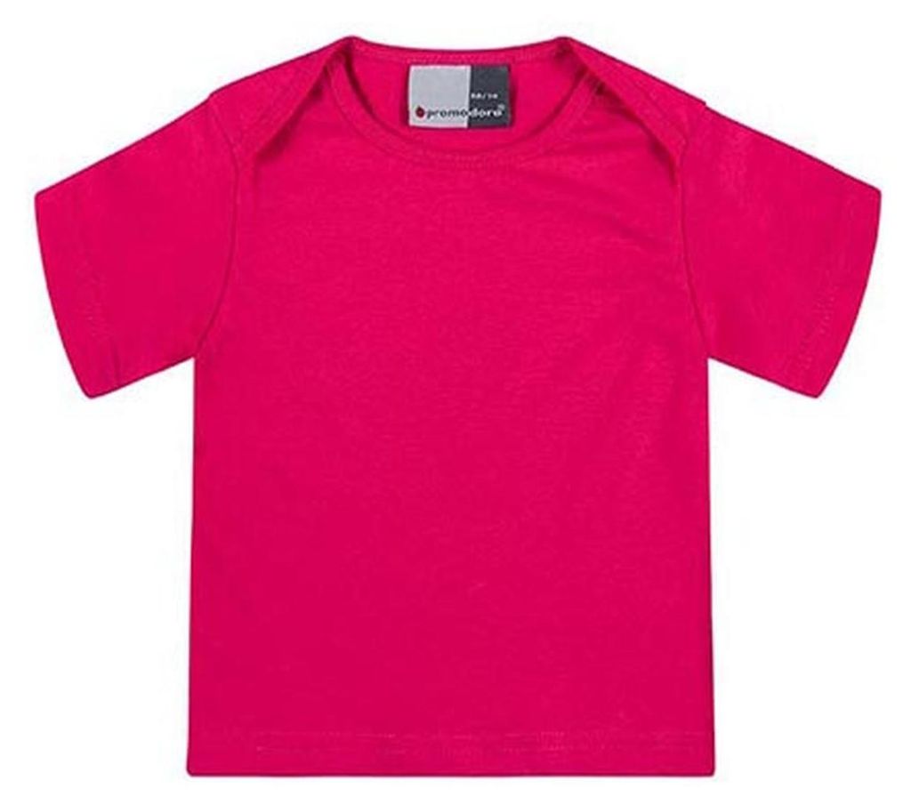 Baby-T-Shirt Baumwolle Kinder, Pink, 56/62