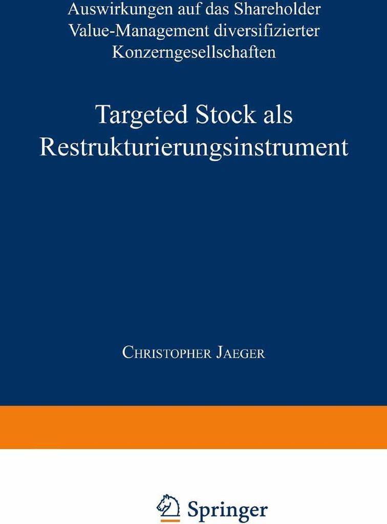 Targeted Stock als Restrukturierungsinstrument