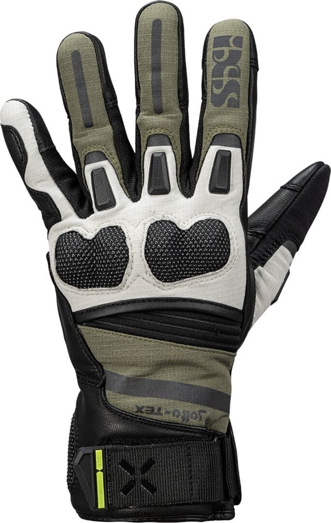IXS Montevideo Short-ST wasserdichte Motorradhandschuhe, grün, L
