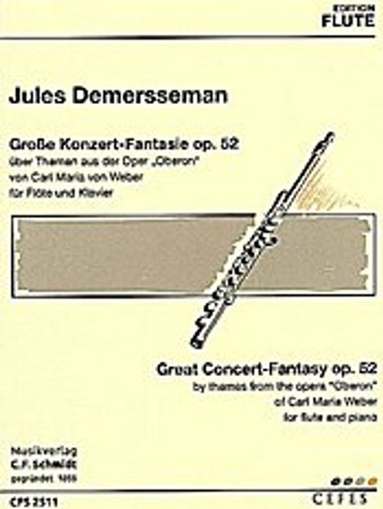 Große Konzertfantasie op.52 über Themen aus der Oper Oberon :für Flöte und Klavier