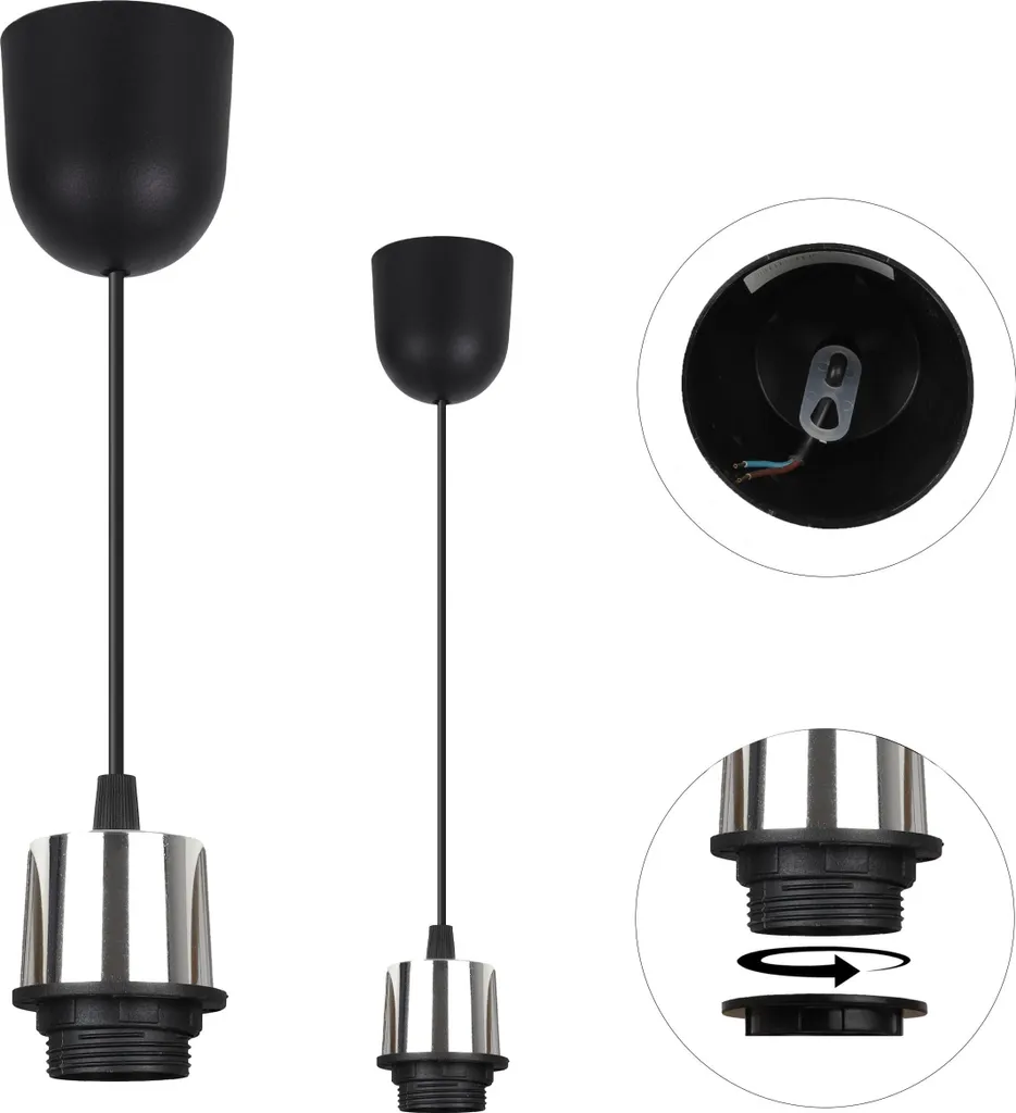 Support Capsules Egg Line 60 Noir et Chrome avec Base Rotative Stable - 2
