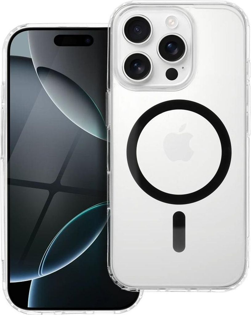 Drop Glue Colorful Ring Mag Cover kompatibel mit MagSafe passend für IPHONE 13 PRO black