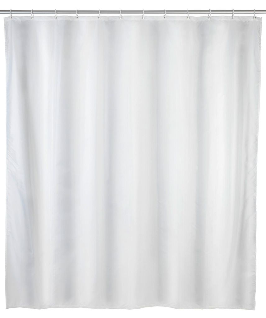 WENKO Tenda da doccia Anelli per vasca da bagno Uni Bianco Immagine del prodotto 