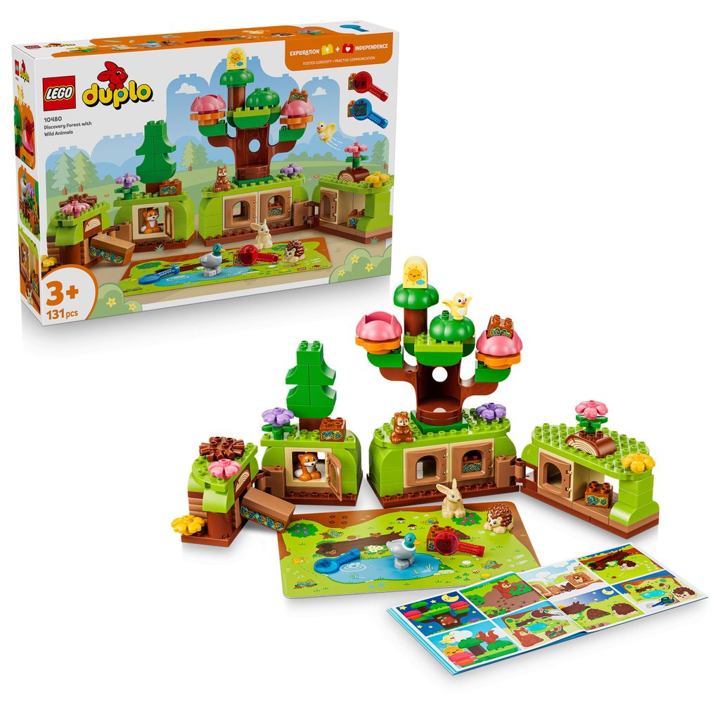 LEGO DUPLO Les plný objavov s divokými zvieratkami, Obrázok produktu 