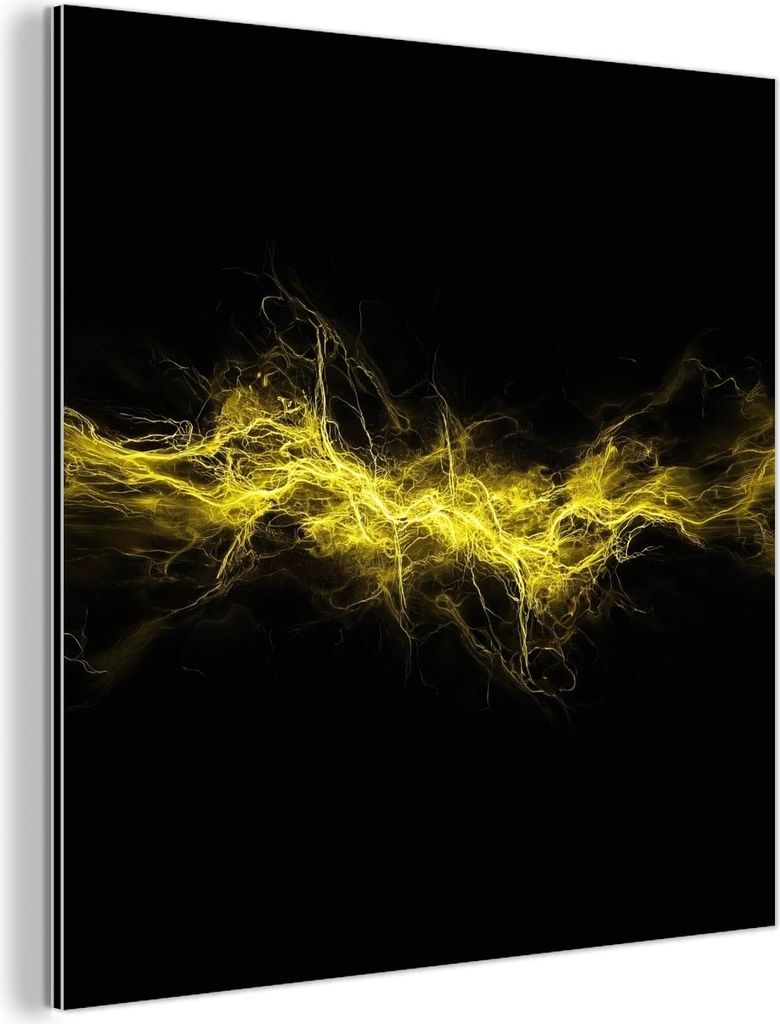 MuchoWow Wanddekoration Metall Metallbild Wandkunst 50x50 cm 3-2 MuchoWow Aluminium Gemälde - Alubild - Industrial