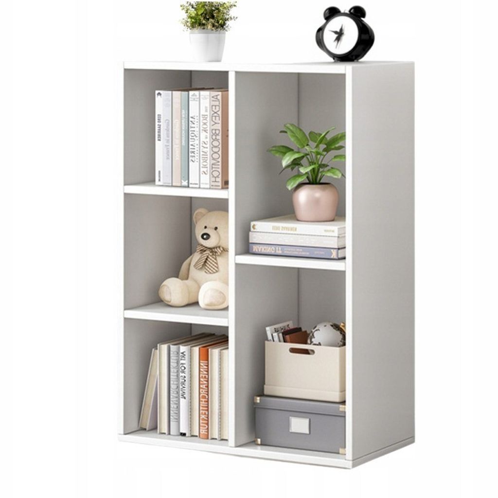 Weißes offenes Bücherregal Große Kommode Loft Skandinavisch 5 Regale