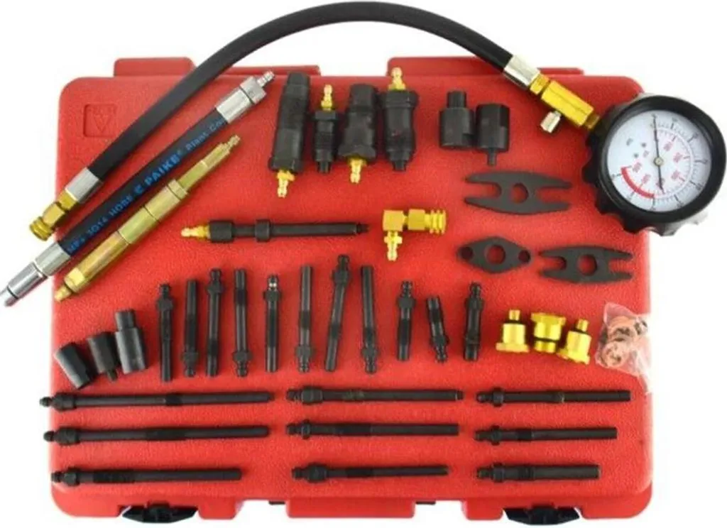 Kit manomètre de pression cylindrique universel pour mécanique auto 41 bar