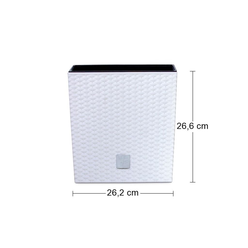 Blumentopf + Einsatz Blumenkübel Rattan RATO LOW DRTS265L Produktbild 8