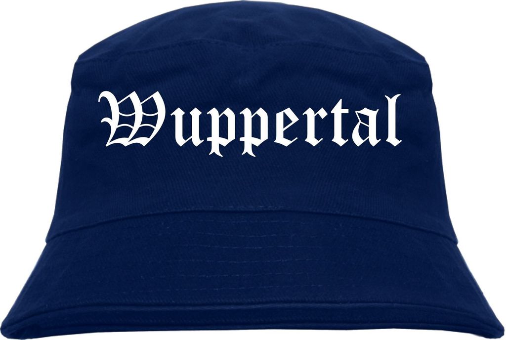 Wuppertal Fischerhut - Dunkelblau - Altdeutsch - bedruckt - Produktbild 