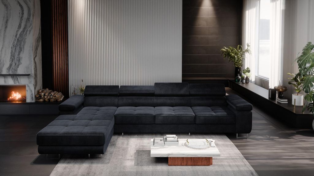 FurMeb24 ECKSOFA LAZZANO MAXI MONOLITH 97 - linke seite - Produktbild 