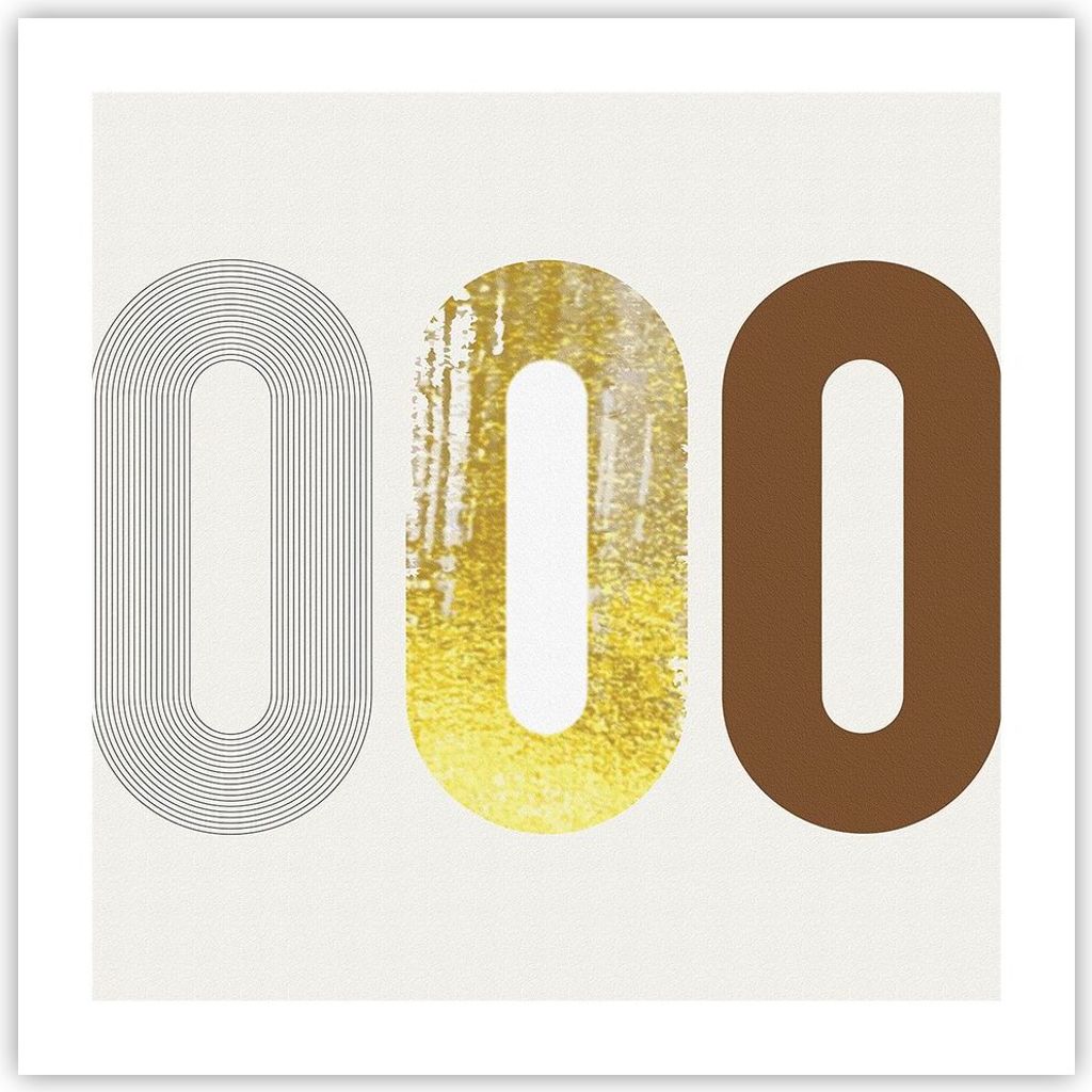 Poster - Poster ohne Rahmen - Oval Laufband Abstraktion - 50x50 cm - Wand Bild - Wanddeko - Wandbilder - Kunstposter - Wandposter - Bilder - Kunstd...