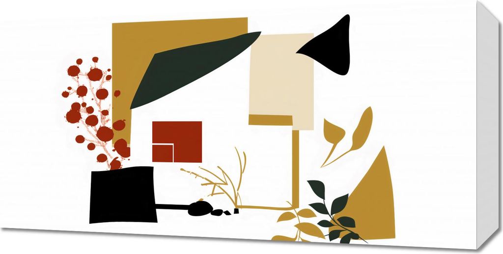 Bild 60x30cm Gebrochener Garten