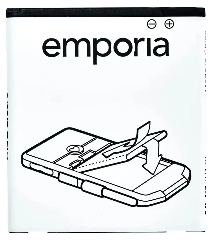 Batterie 1400 mAh AK-V50-4G-BC pour mobile Emporia Active V50 Noir/Blanc