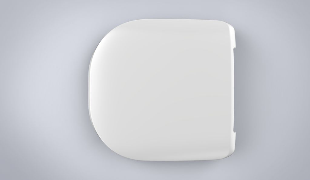 VIGOUR DERBY Urinal Zulauf verdeckt mit SoftClose Deckel & Produktbild 6