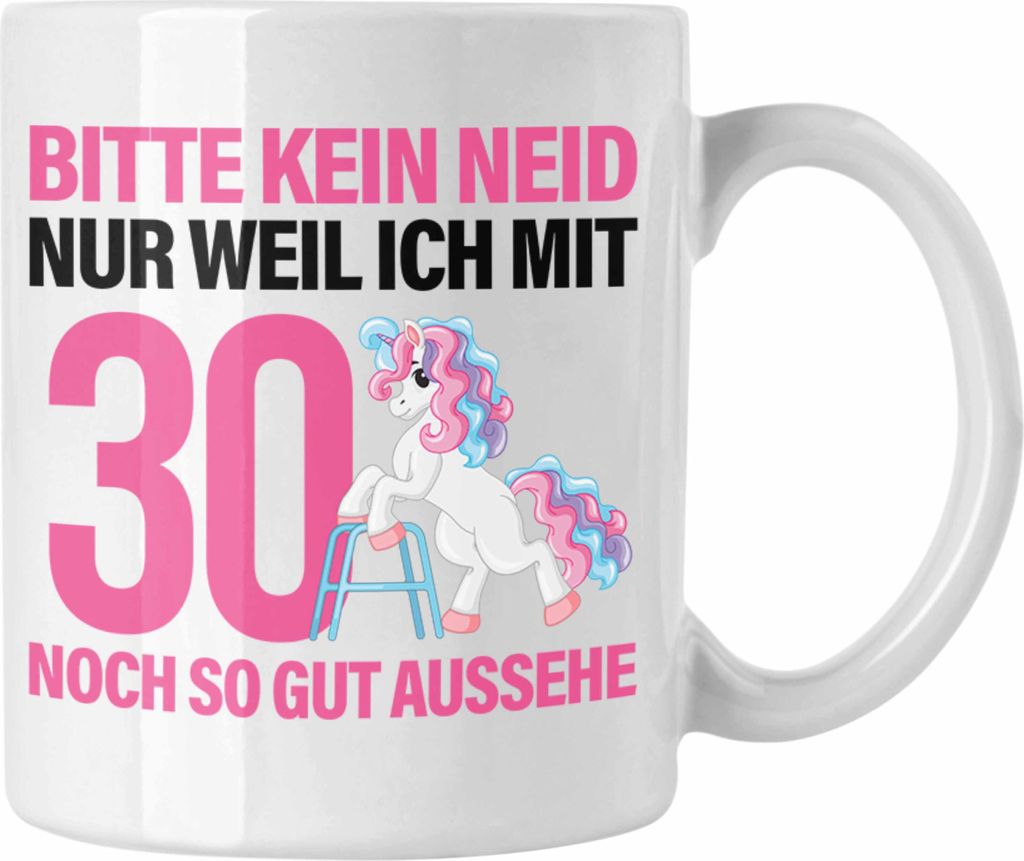 Trendation - 18. Geburtstag Tasse Geschenk Mädchen Geschenkidee Lustig Spruch 18 Geschenke Geschenkideen zum 18 Bday 18er Tochter (Weiß)