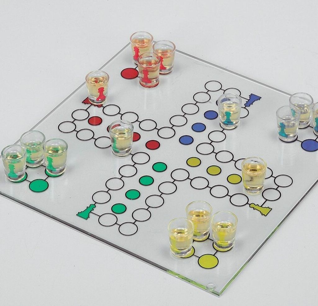 Ludo - Szklana gra do picia - 31 x 31 cm Zdjęcie produktu 