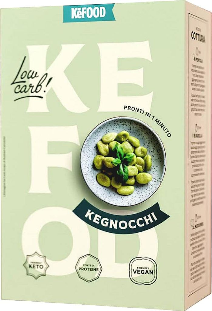 Kefood - Kegnocchi Gnocchi Keto mit Spinat - mit Konjak und Produktbild 