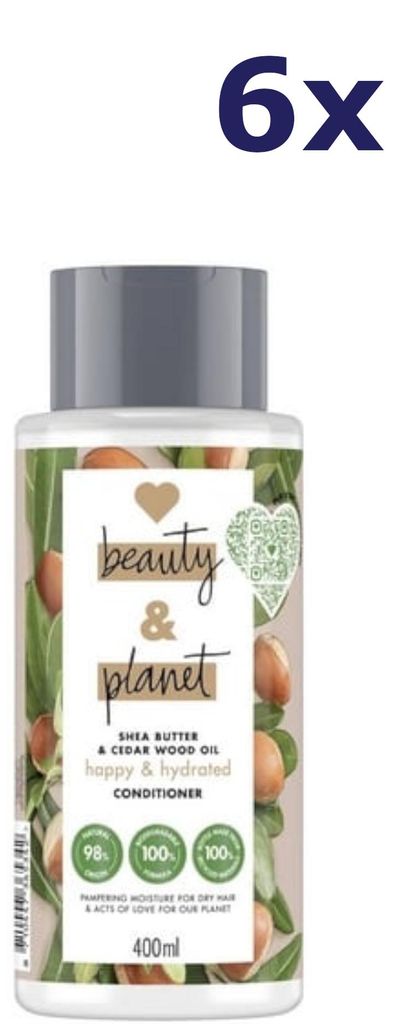 6x Love Beauty & Planet Conditioner - Happy & Hydrated 400 Produktbild 