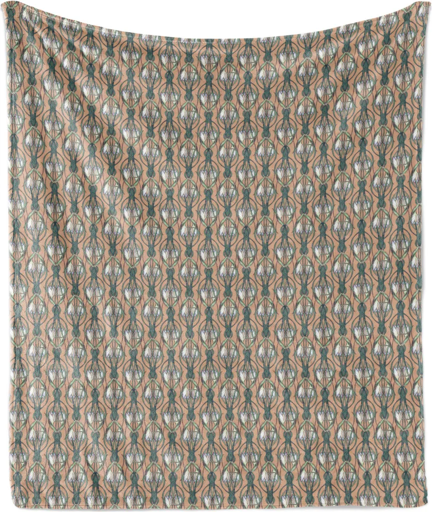 Abakuhaus Coperta Bucaneve 175x230 cm - Morbido Pile Flanella Botanico - 1