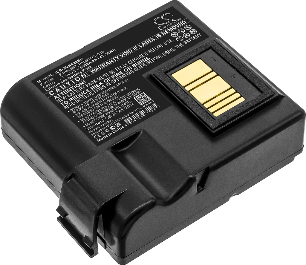 Batteria per Stampante Zebra QLN420 ZQ630 - Ricambio 5200mAh