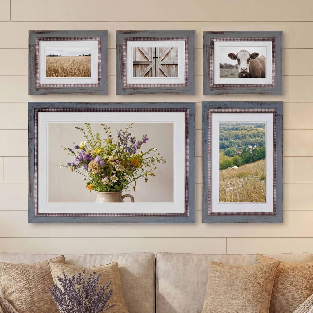 Bilderrahmen Set, Fotorahmen Holzrahmen, 3x 21x26cm 1x Produktbild 
