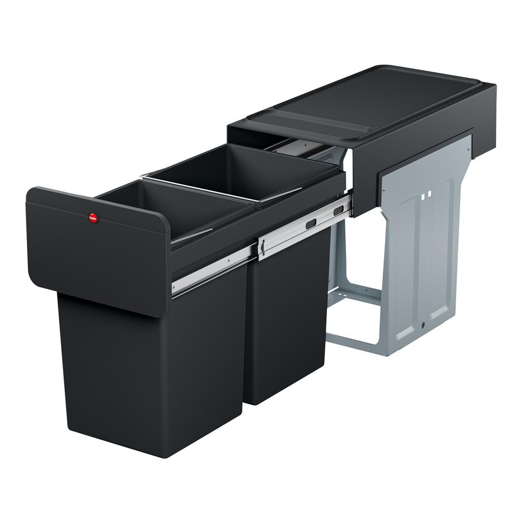Hailo EcoLine Design Duo L Einbau-Mülltrennsystem, 2x14 Produktbild 