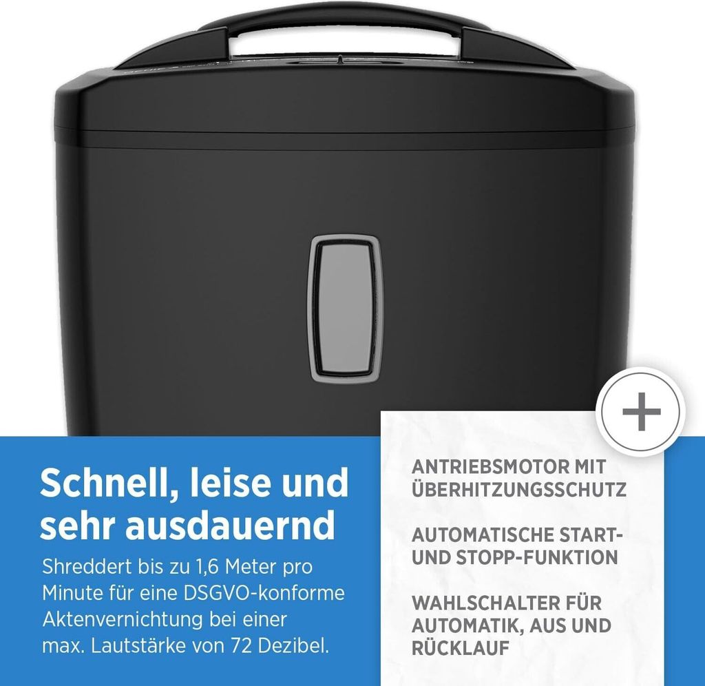 GENIE Aktenvernichter 580 XCD Plus schwarz Produktbild 8