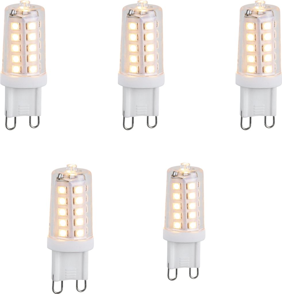 LUEDD 5er Set G9 3-Stufen dimmbarer LED-Lampen 3W 250lm 2700K