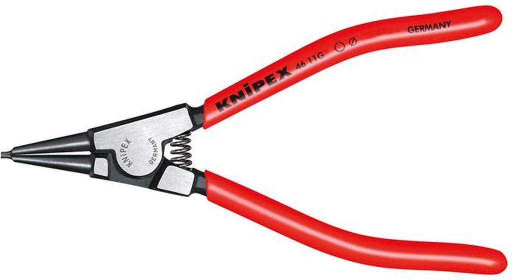 Sicherungsringzange f.Wellen D.5-13mm schwarz atram.pol.L.140mm KNIPEX