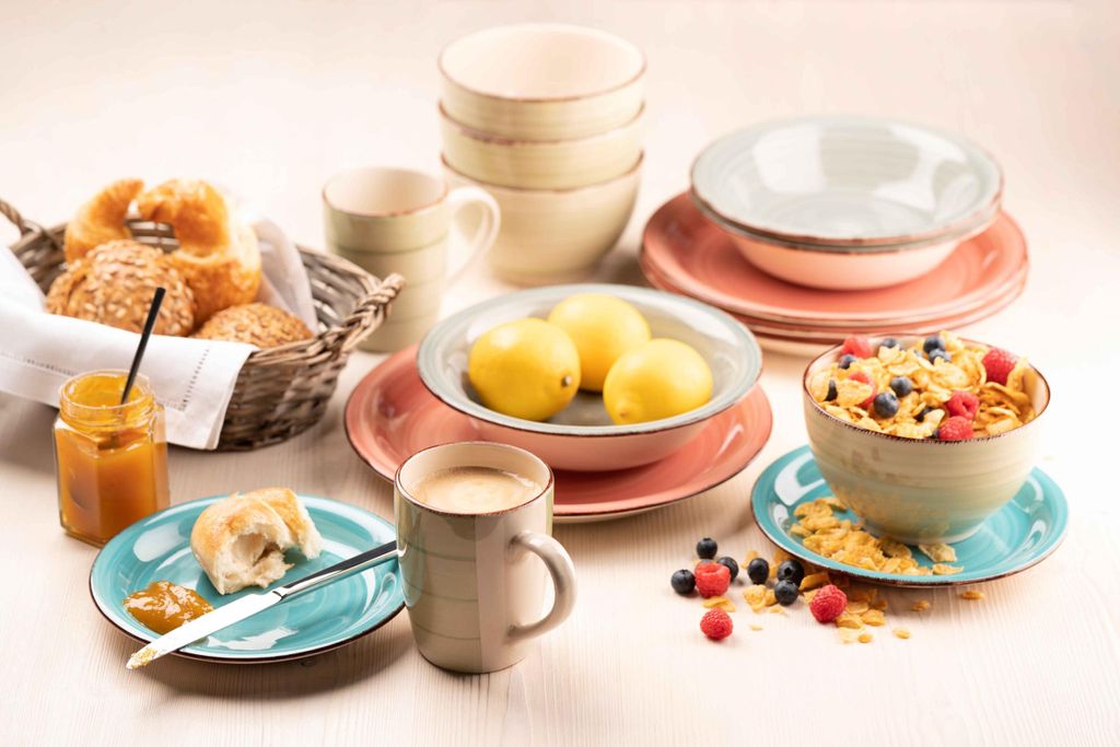 MÄSER 931612 Bel Tempo II 30-teiliges Vintage Geschirr Set