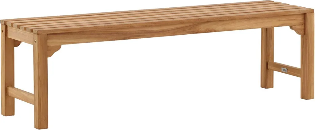 Kenya Banc de jardin bois clair - Assise confortable et design authentique