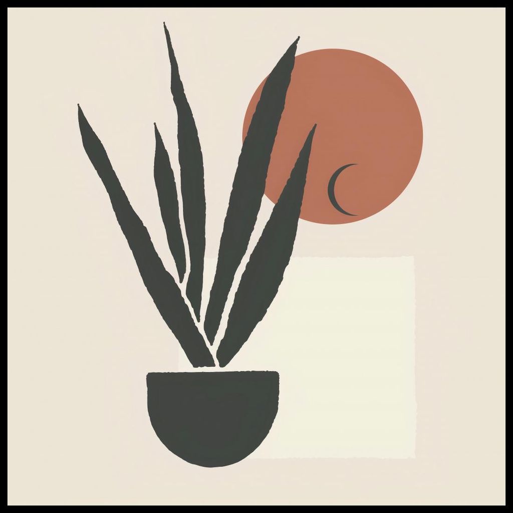 Plakat 100x100cm Mond über Dunkelheit